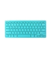 TECLADO SILVER HT BLUETOOTH TURQUESA