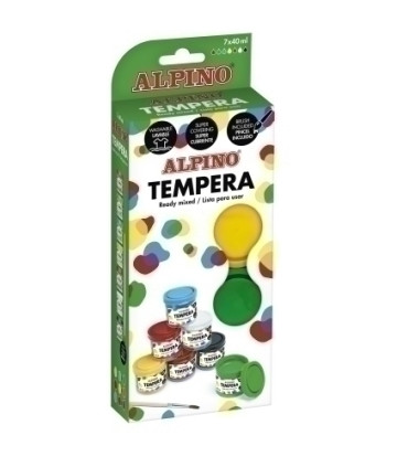 TEMPERA ALPINO  40 ml ESTUCHE 7