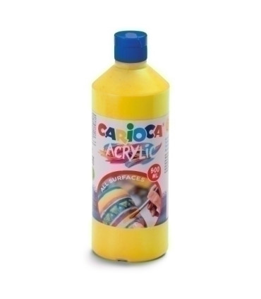 TEMPERA CARIOCA ACR.LIQ.500ml AMARILLO