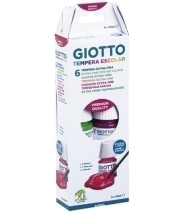 TEMPERA GIOTTO 25 ml ESTUCHE 6