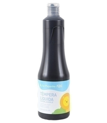 TEMPERA PAJARITA LIQ.500 ml NEGRO TL-12