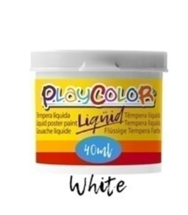 TEMPERA PLAYCOLOR  40 ml BLANCO.EST.6