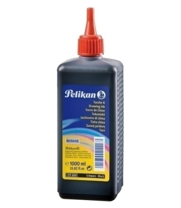 TINTA CHINA PELIKAN 1 litro NEGRO