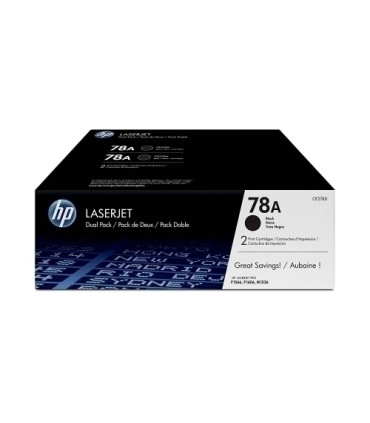 TONER HP CE278AD Nº78A NEGRO PACK 2 UD.