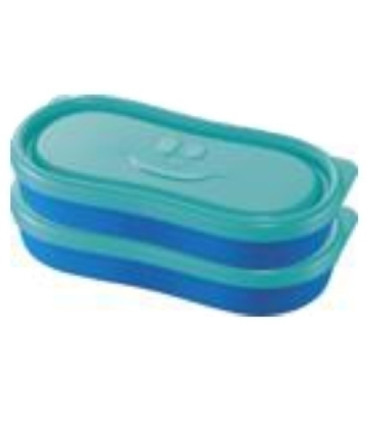 TUPPER MAPED SNACK BOX CONCEPT KIDS AZUL