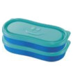 TUPPER MAPED SNACK BOX CONCEPT KIDS AZUL