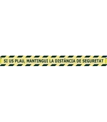 VINILO SUELO 100x10 DISTANCIA DE SEGURET