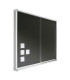 VITRINA ANUNC. CORCHO TAPIZ. AZUL 80X100