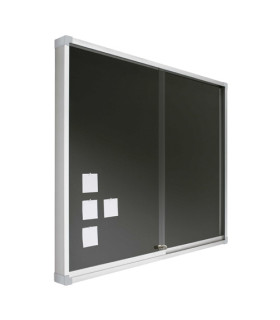 VITRINA ANUNC. CORCHO TAPIZ. AZUL 80X100