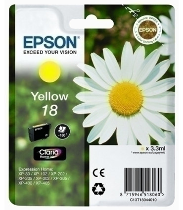 CART.IJ.EPSON T180440 Nº18 AMARILLO