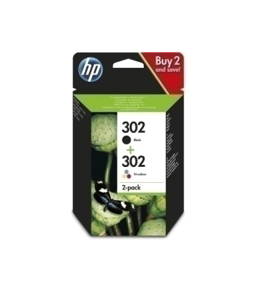 CART.IJ.HP X4D37AE Nº302 NEGRO+COLOR PAC