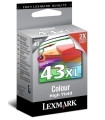 CART.IJ.LEXMARK 18YX143E Nº43XL COLOR