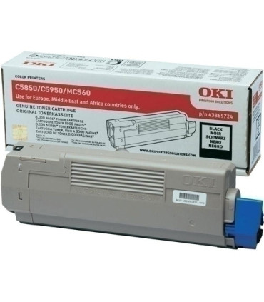 TONER OKI C5850/MC560 NEGRO (8.000 pág.)