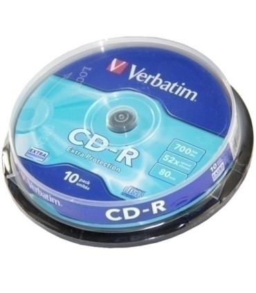 CD-ROM VERBATIM 700MB 52x SPINDLE 10