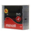 DVD-R MAXELL 4,7GB 16x JEWEL CASE P/5