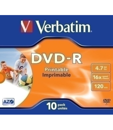 DVD -R VERBATIM 4.7GB 16x JEWEL C/10