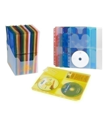 FUNDA CD/DVD CARCHIVO A4 11 TL.COLORES