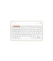 TECLADO SILVER HT BLUETOOTH BLANCO/MELOC