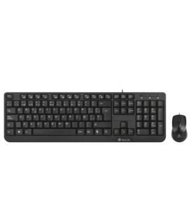 TECLADO Y RATON NGS COCOA NEGRO