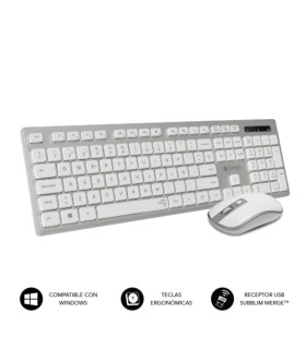 TECLADO Y RATON SUBBLIM HQ SILVER