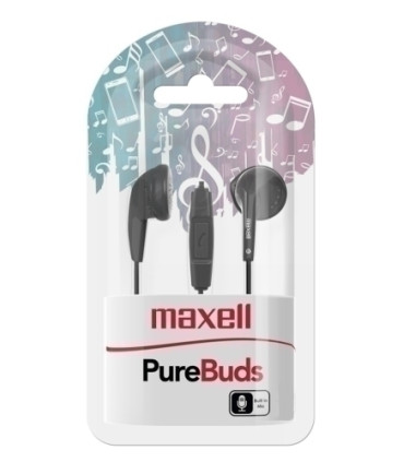 AURICULARES MAXELL BOTON NEGRO M668