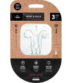 AURICULARES TECHONE BOTON MINI JACK BLAN