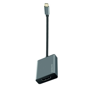 ADAPTADOR SILVER HT USB-C A HDMI NEGRO