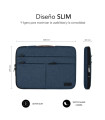 FUNDA PORTATIL SUBBLIM AIR P. 15,6  AZUL