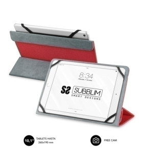 FUNDA TABLET SUBBLIM FREECAM  10,1  RED