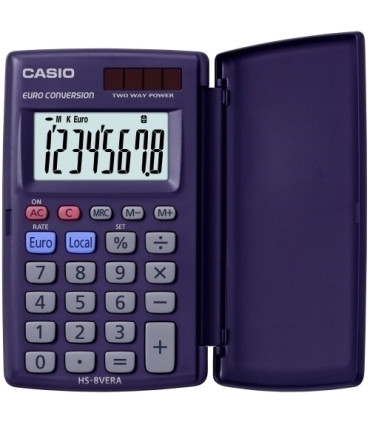 CALCULADORA BOLS.CASIO  8 DIG. HS-8VERA