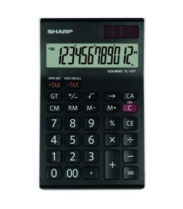 CALCULADORA SOBR.SHARP 12 DIG. EL-124T