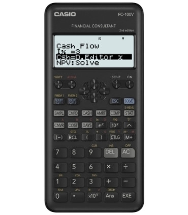 CALCULADORA FIN.CASIO 10+2 DIG.FC-100-V2