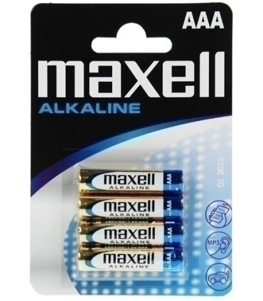 PILAS ALCALINA MAXELL LR03 B/4