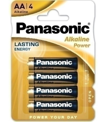 PILAS PANASONIC ALKALINE AA LR06 B/4