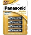 PILAS PANASONIC ALKALINE AA LR06 B/4