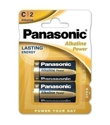 PILAS PANASONIC ALKALINE LR14 B/2