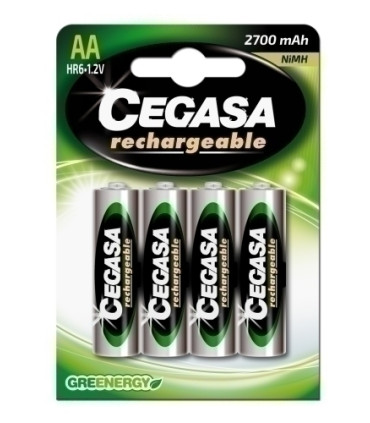 PILAS CEGASA RECARGABLES HR6 B/4