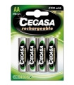 PILAS CEGASA RECARGABLES HR6 B/4