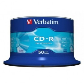 VERBATIM CD-R Extra Protection bobina pack 50 ud 52x 700MB 80min 43351