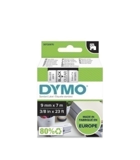 CINTA ROT.DYMO LM D1 7m  9 NEGR.s/TRANSP