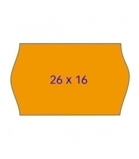 ETIQ.PRECIOS APLI REM.ONDA 26x16 NARANJA