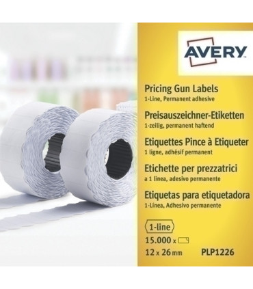 ETIQ.PRECIOS AVERY 26x12 BLANCO