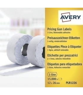 ETIQ.PRECIOS AVERY REM.26x12 BLANCO