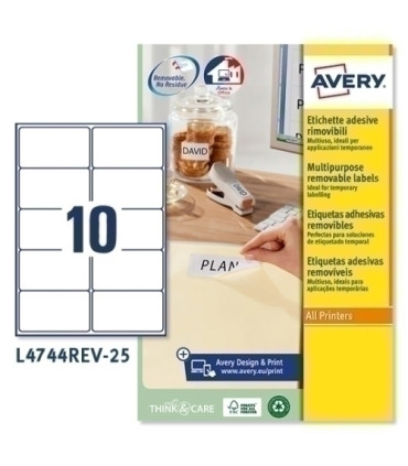 ETIQ.IMP.AVERY L4744REV 25h A4 96x50,8