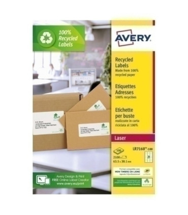 ETIQUETAS AVERY QUICKPELL 199x289 100 h.