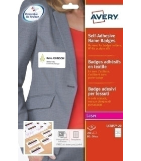 ETIQUETAS AVERY IDENTIFIC. 80x50 200 ud.