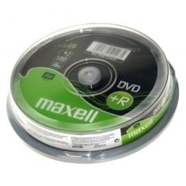 DVD +R MAXELL 4,7GB 16x SPINDLE DE 10 (Incluye Canon LPI de 2.10 €) (M160)