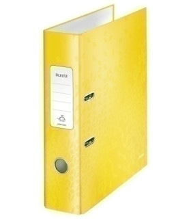 ARCHIVADOR LEITZ WOW A4 180º 80mm AMARIL