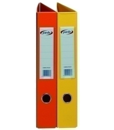 CARPETA PARDO PVC Fº 4 AN.40 MX AMARILLO