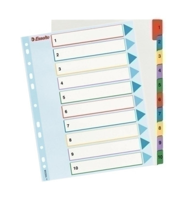 INDICE ESSELTE CART.BORR.NUM.A4+ ps.1-10